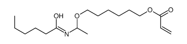 6-[1-(hexanoylamino)ethoxy]hexyl prop-2-enoate结构式