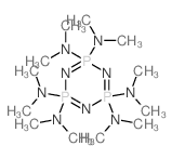 1,3,5,2,4,6-Triazatriphosphorine, 2,2,4,4,6,6-hexahydro-2,2,4,4,6,6-hexakis(dimethylamino)- Structure