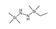 1-(Ethyl-dimethyl-silyl)-2-trimethylsilylhydrazin结构式