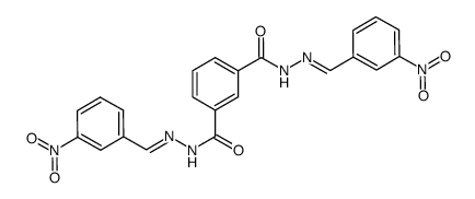 N1, N3-bis (3-nitrobenzylidene)benzene-1,3-dicabohydrazide结构式