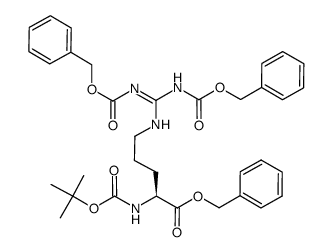 Boc-Arg(Cbz)2-OBn Structure