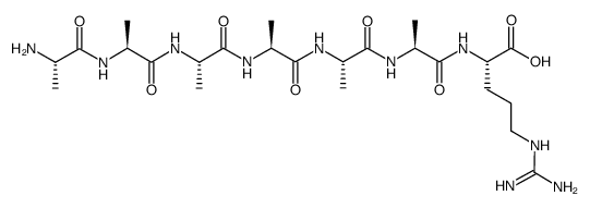 H-(Ala)6-Arg-OH Structure