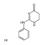 2-Phenylamino-5,6-dihydro-1H-pyrimidin-4-one; hydriodide Structure