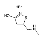 5-(N-methylaminomethyl)-3-hydroxyisothiazole hydrobromide Structure