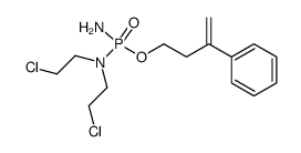 3-phenyl-3-butenyl N,N-bis(2-chloroethyl)phosphorodiamidate Structure