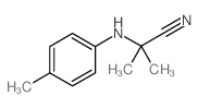 2-Methyl-2-[(4-methylphenyl)amino]propanenitrile结构式