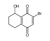 3-bromo-5,6,7,8-tetrahydrojuglone结构式