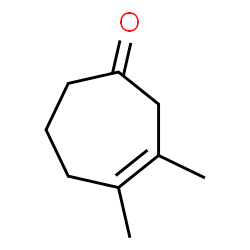 3,4-Dimethyl-3-cyclohepten-1-one结构式