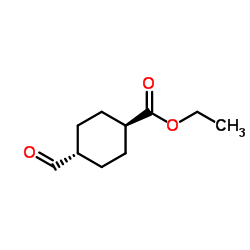 Ethyl trans-4-formylcyclohexanecarboxylate structure