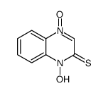 1-hydroxy-4-oxidoquinoxalin-4-ium-2-thione Structure