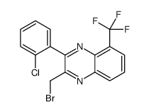 2-(bromomethyl)-3-(2-chlorophenyl)-5-(trifluoromethyl)quinoxaline结构式