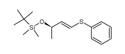 (R)-tert-butyldimethyl((4-(phenylthio)but-3-en-2-yl)oxy)silane Structure