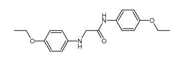 N-(4-ethoxy-phenyl)-glycine p-phenetidide结构式