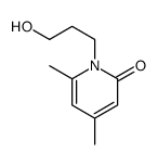 1-(3-hydroxypropyl)-4,6-dimethylpyridin-2-one结构式