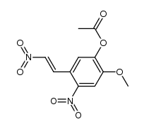 5-acetoxy-4-methoxy-2,β-dinitrostyrene Structure