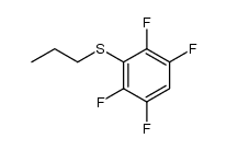 1,2,4,5-tetrafluoro-3-(propylthio)benzene Structure