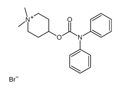 4-diphenylcarbamyl-N-methylpiperidine Structure