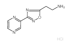 [2-(3-pyrazin-2-yl-1,2,4-oxadiazol-5-yl)ethyl]amine hydrochloride structure