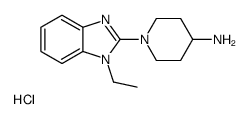 1-(1-Ethyl-1H-benzoimidazol-2-yl)-piperidin-4-ylamine hydrochloride Structure