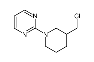 2-(3-(chloromethyl)piperidin-1-yl)pyrimidine Structure