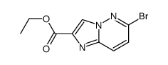 6-溴-咪唑并[1,2-b]吡嗪-2-羧酸乙酯结构式