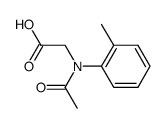 N-Acetyl-N-(2-methylphenyl)glycine结构式