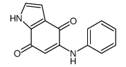 5-anilino-1H-indole-4,7-dione Structure