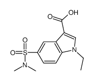 5-(dimethylsulfamoyl)-1-ethylindole-3-carboxylic acid Structure