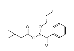 N-butoxy-N-(3,3-dimethylbutanoyloxy)benzamide Structure