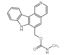 7H-Pyrido[4,3-c]carbazole-6-methanol,methylcarbamate (ester) (9CI)结构式