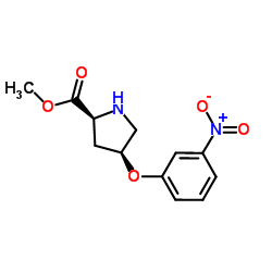 Methyl (4S)-4-(3-nitrophenoxy)-L-prolinate Structure