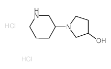 1-(PIPERIDIN-3-YL)PYRROLIDIN-3-OL DIHYDROCHLORIDE Structure