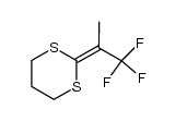 2-(2,2,2-trifluoro-1-methylethylidene)-1,3-dithiane Structure