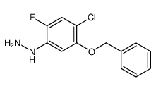 (4-chloro-2-fluoro-5-phenylmethoxyphenyl)hydrazine Structure