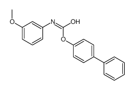 (4-phenylphenyl) N-(3-methoxyphenyl)carbamate结构式