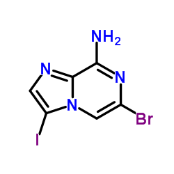 6-Bromo-3-iodoimidazo[1,2-a]pyrazin-8-amine Structure