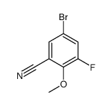 5-溴-3-氟-2-甲氧基苯甲腈结构式