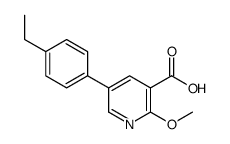 5-(4-ethylphenyl)-2-methoxypyridine-3-carboxylic acid结构式