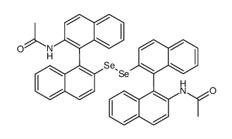 Bis((R)-(2'-acetylamino-1,1'-binaphthalene)-2-yl) diselenide结构式