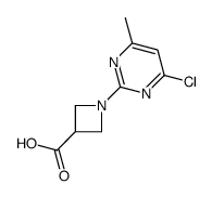 1-(4-Chloro-6-methyl-pyrimidin-2-yl)-azetidine-3-carboxylic acid Structure