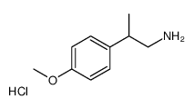 2-(4-methoxyphenyl)propan-1-amine,hydrochloride structure