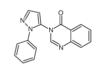 3-(2-phenylpyrazol-3-yl)quinazolin-4-one结构式