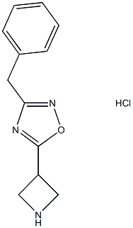 5-Azetidin-3-yl-3-benzyl-1,2,4-oxadiazole hydrochloride structure