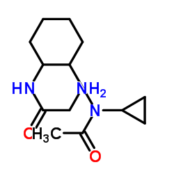 N-{2-[Acetyl(cyclopropyl)amino]cyclohexyl}glycinamide结构式