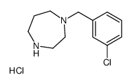 1-(3-Chloro-benzyl)-[1,4]diazepane hydrochloride Structure