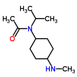 N-Isopropyl-N-[4-(methylamino)cyclohexyl]acetamide结构式