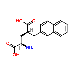 (2R,4R)-2-AMINO-4-NAPHTHALEN-2-YLMETHYL-PENTANEDIOIC ACID Structure