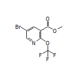 Methyl 5-Bromo-2-(trifluoromethoxy)nicotinate Structure