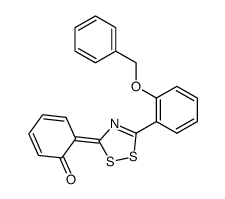 6-<5-(2-Benzyloxyphenyl)-1,2,4-dithiazol-3-yliden>-2,4-cyclohexadien-1-on结构式