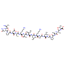 HIV-1 gag Protein p24 (194-210) structure